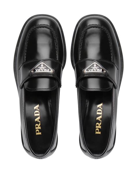 prada stompers|prada logo loafers.